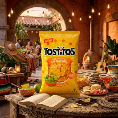 Salgadinho Tostitos Sabor Toque de Sal Marinho 260g