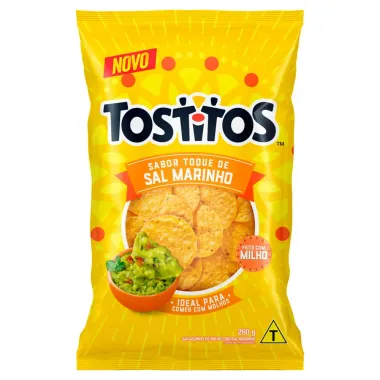 Salgadinho Tostitos Sabor Toque de Sal Marinho 260g