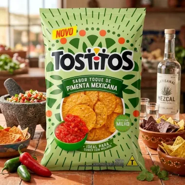 Salgadinho Tostitos Sabor Toque de Pimenta Mexicana 260g