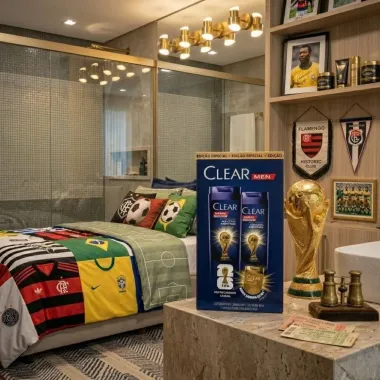 Kit Clear Men Ice Cool Menthol Fifa Shampoo 400ml e Shampoo 200ml