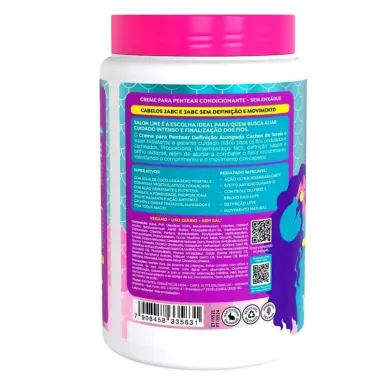 Creme de Pentear Salon Line Defini&ccedil;&atilde;o Alongada Cachos de Sereia Antifrizz 1Kg