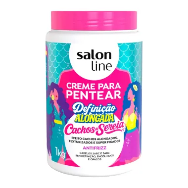 Creme de Pentear Salon Line Defini&ccedil;&atilde;o Alongada Cachos de Sereia Antifrizz 1Kg