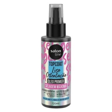 &Oacute;leo Primer Capilar Salon Line Top Coat Liso Ostenta&ccedil;&atilde;o 120ml