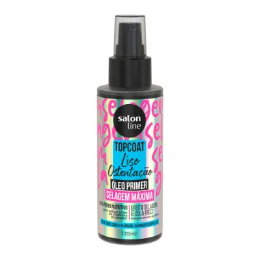 &Oacute;leo Primer Salon Line Topcoat Liso Ostenta&ccedil;&atilde;o Selagem M&aacute;xima 120ml