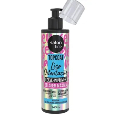 Leave-in Primer Salon Line Top Coat Liso Ostenta&ccedil;&atilde;o 240ml