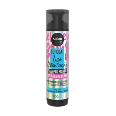 Shampoo Primer Salon Line Top Coat Liso Ostenta&ccedil;&atilde;o 300ml