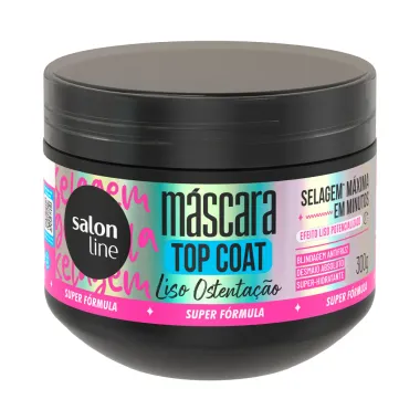 M&aacute;scara Salon Line TopCoat Liso Ostenta&ccedil;&atilde;o Selagem M&aacute;xima 300g