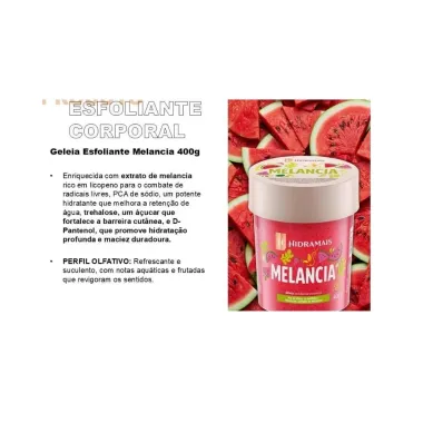 Esfoliante Corporal Hidramais Geleia Melancia 400g