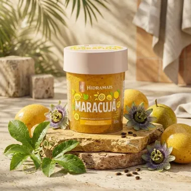 Sabonete Hidramais Mousse Esfoliante Corporal Maracuj&aacute; 350g