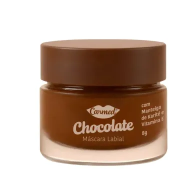 M&aacute;scara Hidratante Labial Carmed Chocolate 8g