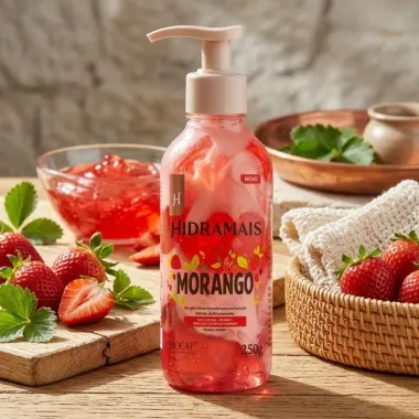 Gel Creme Desodorante Hidramais Duo Morango 250g