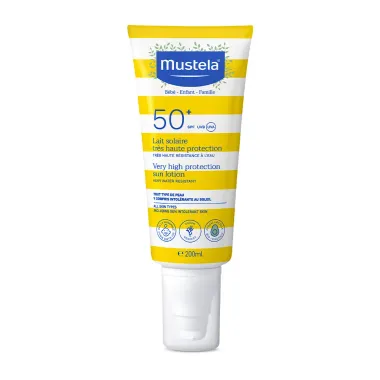 Mustela Protetor Solar FPS 50+ Infantil e Adulto 200ml