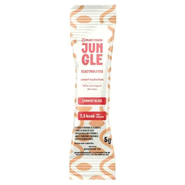 Jungle Plant Power Electrolytes Smart Hydration Sabor Sunset Bliss Sache em P&oacute; de 5g