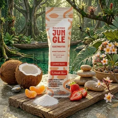 Jungle Plant Power Electrolytes Smart Hydration Sabor Sunset Bliss Sache em P&oacute; de 5g