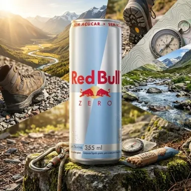 Energ&eacute;tico Red Bull Zero Sem A&ccedil;&uacute;car 355ml