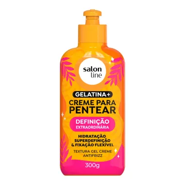 Creme de Pentear Salon Line Gelatina Mais Defini&ccedil;&atilde;o Extraordin&aacute;ria 300g