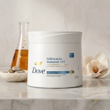 M&aacute;scara de Tratamento Dove Hidrata&ccedil;&atilde;o + Hialuron -VIT Expert em Danos 320g