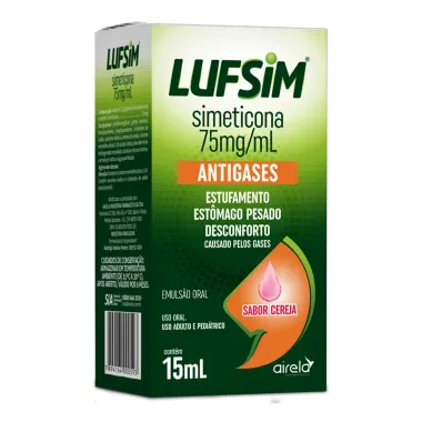 LUFSiM 75mg/ml Antigases Sabor Cereja Gotas 15ml
