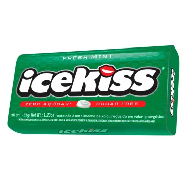 Pastilha IceKiss Fresh Mint Zero A&ccedil;&uacute;car 50 Unidades
