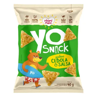 Yo Snack Nhami Mami Sabor Cebola e Salsa 40g