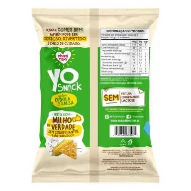 Yo Snack Nhami Mami Sabor Cebola e Salsa 40g