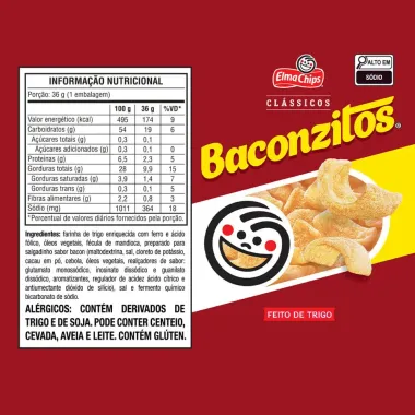 Baconzitos Elma Chips 36g