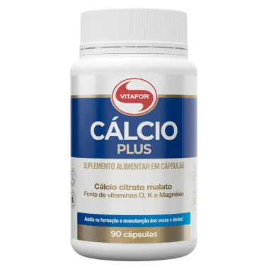 C&aacute;lcio Plus Vitafor com 90 C&aacute;psulas