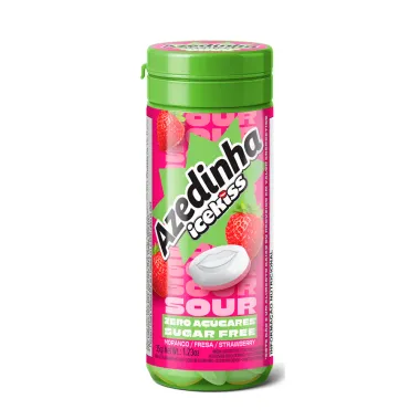 Pastilha IceKiss Azedinha Morango Sem A&ccedil;&uacute;car 35g