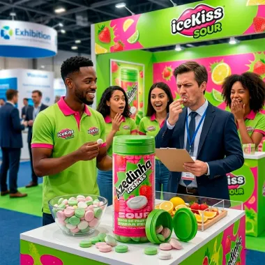 Pastilha IceKiss Azedinha Morango Sem A&ccedil;&uacute;car 35g