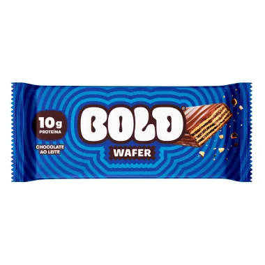 Bold Wafer Sabor Chocolate Branco com 10g Prote&iacute;na 40g