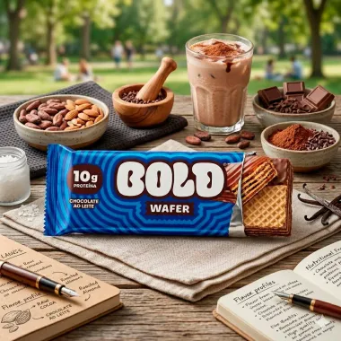 Bold Wafer Sabor Chocolate Branco com 10g Prote&iacute;na 40g