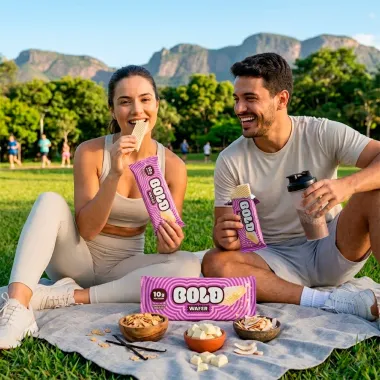 Bold Wafer Sabor Chocolate Branco com 10g de Prote&iacute;na 40g