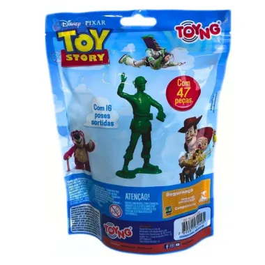 Brinquedo Toyng Toy Story Soldadinhos de Pl&aacute;stico Pacote com 16 poses sortidas +4