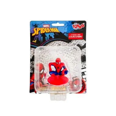 Mini Figura Colecion&aacute;vel Marvel Boneco Poses Sortidos Homem Aranha com 1 Unidade