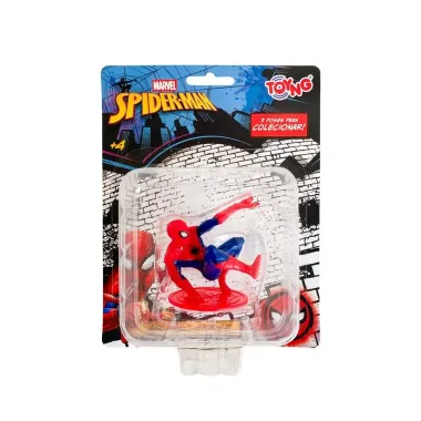 Mini Figura Colecion&aacute;vel Marvel Boneco Poses Sortidos Homem Aranha com 1 Unidade