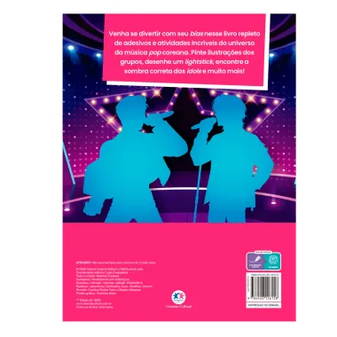 Livro Estrelas do K-Pop Atividades e Adesivos Ciranda Cultural