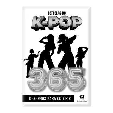 Livro Estrelas do K-Pop 365 Desenhos para Colorir Ciranda Cultural