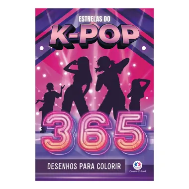 Livro Estrelas do K-Pop 365 Desenhos para Colorir Ciranda Cultural