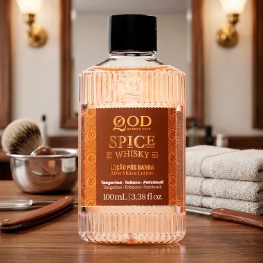 Lo&ccedil;&atilde;o P&oacute;s Barba QOD Barber Shop Spice Whisky 100ml