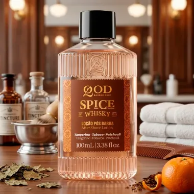 Lo&ccedil;&atilde;o P&oacute;s Barba QOD Barber Shop Spice Whisky 100ml