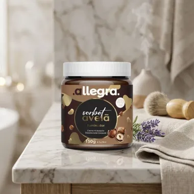 Creme Desodorante Corporal Allegra Sorbet Avel&atilde; Iluminador 150g