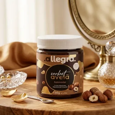 Creme Desodorante Corporal Allegra Sorbet Avel&atilde; Iluminador 150g