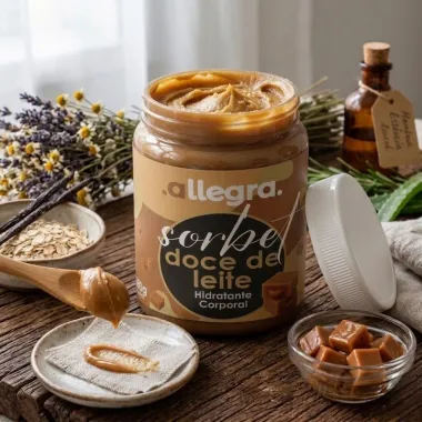 Hidratante Corporal Allegra Sorbet Doce de Leite 150g
