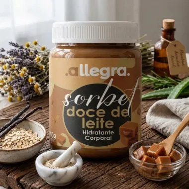 Hidratante Corporal Allegra Sorbet Doce de Leite 150g