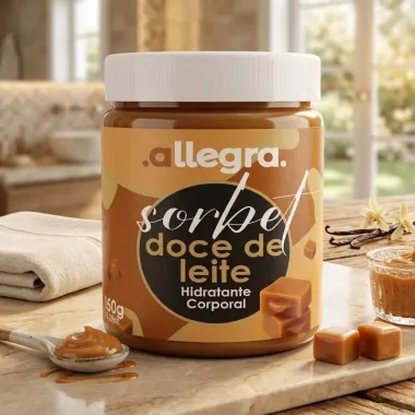 Hidratante Corporal Allegra Sorbet Doce de Leite 150g