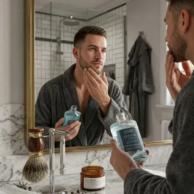 Lo&ccedil;&atilde;o P&oacute;s Barba QOD Barber Lemon Gin 100ml