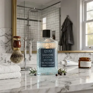 Lo&ccedil;&atilde;o P&oacute;s Barba QOD Barber Lemon Gin 100ml