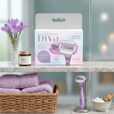 Carga para Aparelho de Depilar Viceroy Diva 5 L&acirc;minas com 2 Unidades