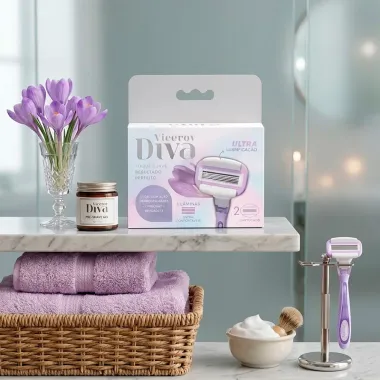 Carga para Aparelho de Depilar Viceroy Diva 5 L&acirc;minas com 2 Unidades