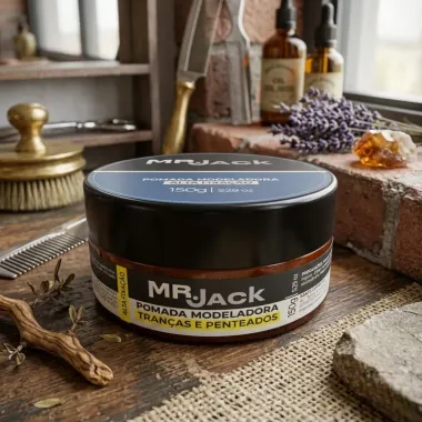 Pomada Modeladora Capilar Mr Jack Tran&ccedil;as e Penteados 70g